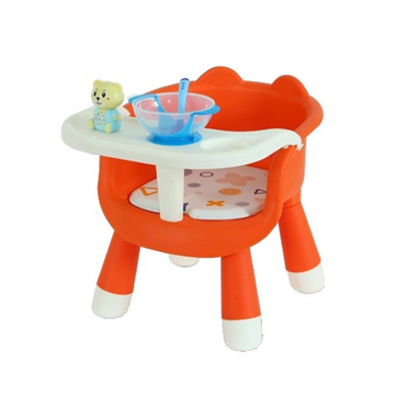 Scaun de masă pentru copii 2 în 1 – tăviță detașabilă, spătar ergonomic, 6+ luni, înălțime 36 cm, diferite culori