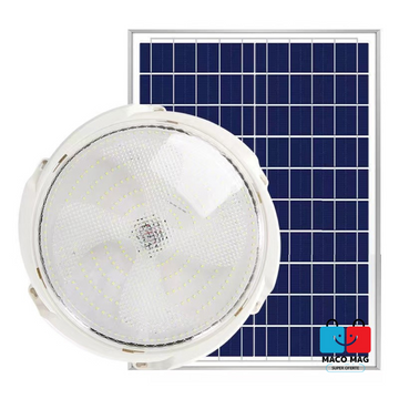 PLAFONIERA SOLARA, 50 W, DIAMETRU 200 MM, CU TELECOMANDA, ALB RECE