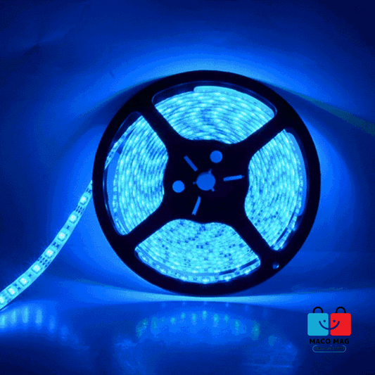 KIT BANDĂ LED RGB SMD 5050 CU TRANSFORMATOR INCLUS - LUNGIME 5 M, 270 LED-URI, TELECOMANDĂ CU 44 DE TASTE, POTRIVIT PENTRU TV, PC, AUTO, IP65, ILUMINARE AMBIENTALĂ