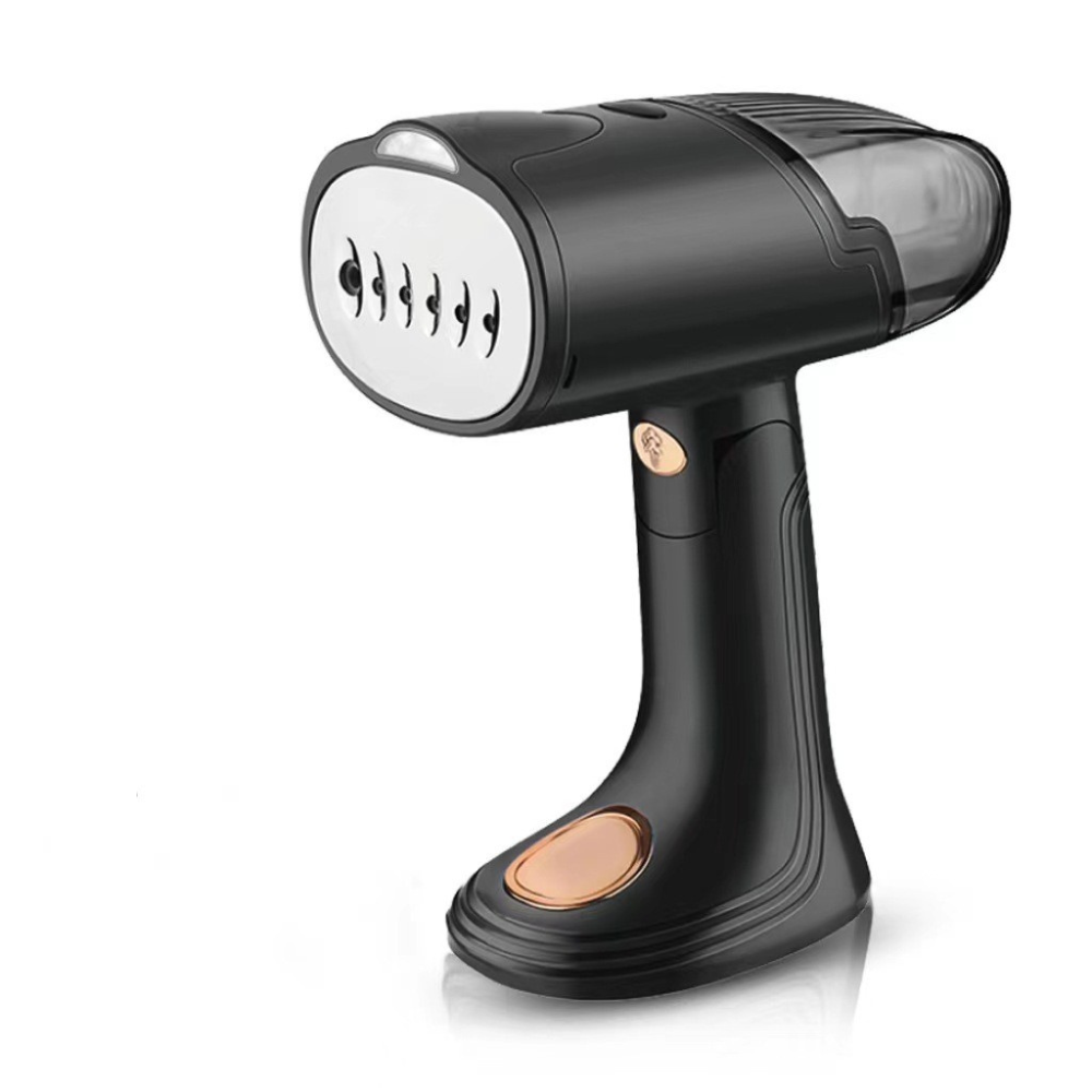 Aparat de călcat vertical portabil cu abur, 1500W, rezervor detașabil 138ml, pliabil, funcție anti-calcar și auto-curățare, negru