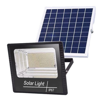 Lampa solară stradală LED, cu panou solar și braț de montare inclus
