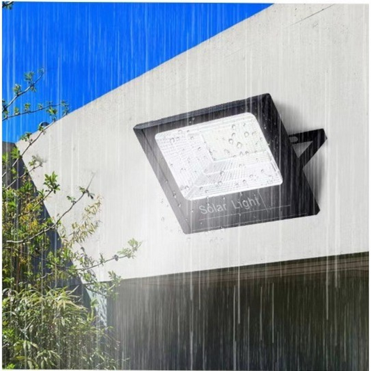 Lampa solară stradală LED, cu panou solar și braț de montare inclus